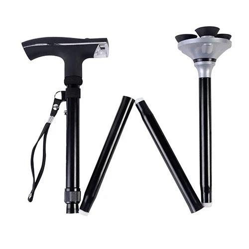 Bastón Ortopédico Plegable + Luz Led