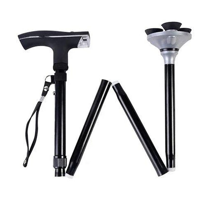 Bastón Ortopédico Plegable + Luz Led